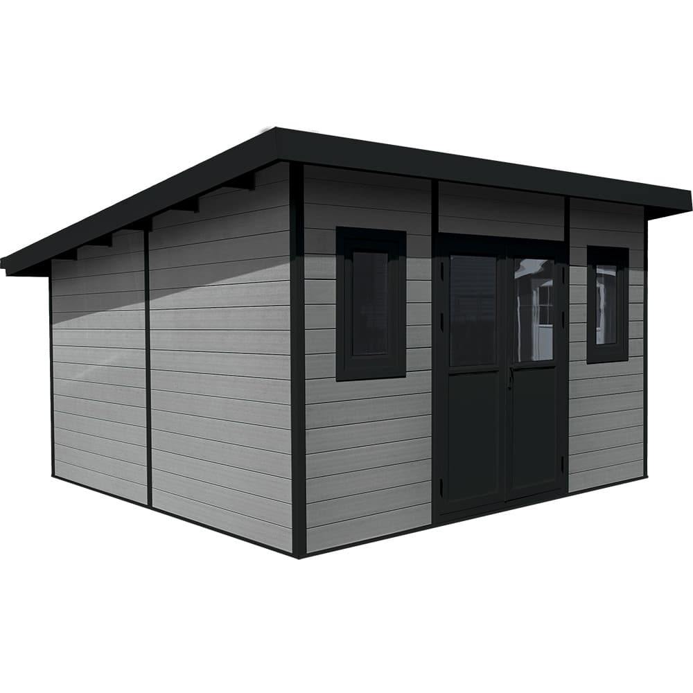 FiberWood-Shed-Mistral-Nordic-Grey-12-x-12 | FiberWood