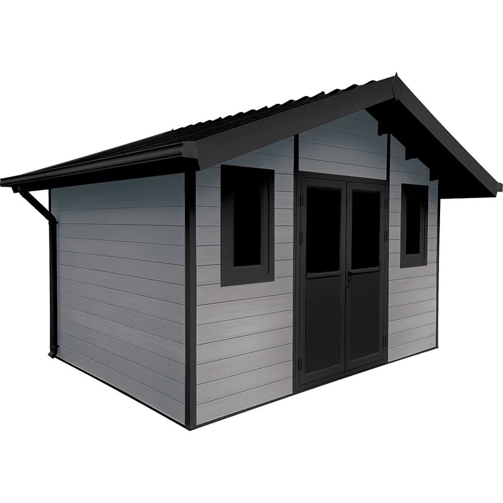 FiberWood-Shed-Scandinavian-Nordic-Grey-12-x-10 | FiberWood