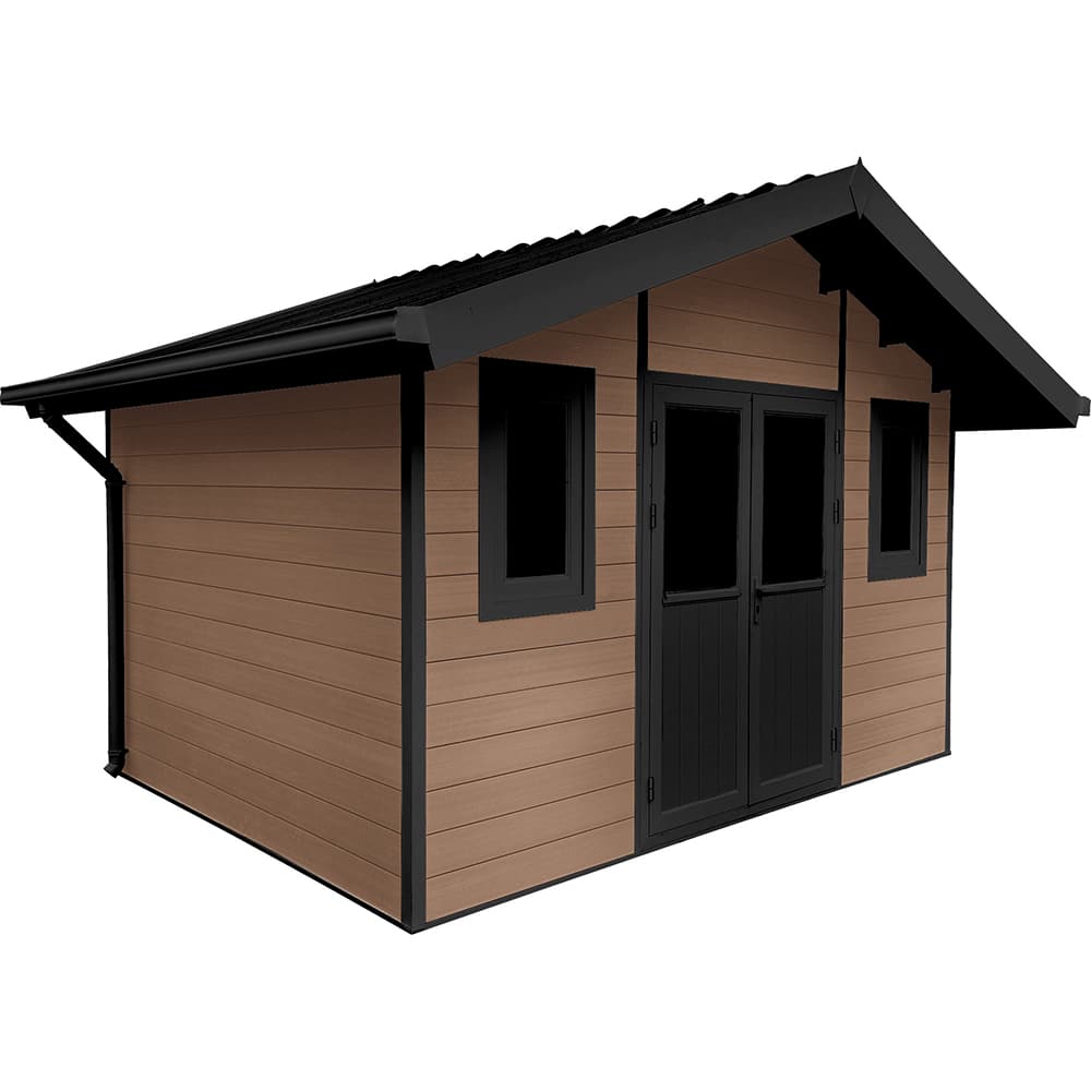 FiberWood-Shed-Scandinavian-Walnut-12-x-10 | FiberWood