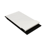 Panneau composite blanc pur avec finition verticale Planche et Baguette