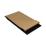 Planche composite brun naturel avec finition verticale Planche et Baguette