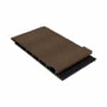 Panneau de revêtement composite brun foncé effet Planche et Baguette