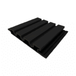 Panneau de revêtement noir FiberWood Imperial au design nervuré audacieux