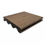 Rich Maple Advantage decking board with warm amber woodgrain finish and interlocking edge