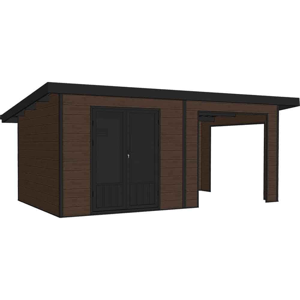 Shed-Mistral-WALNUT-20-x-10 | FiberWood